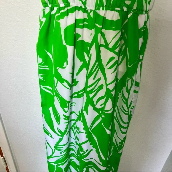 Lilly Pulitzer for Target Women's Green and White Jumpsuit Size Small - Picture 5 of 16